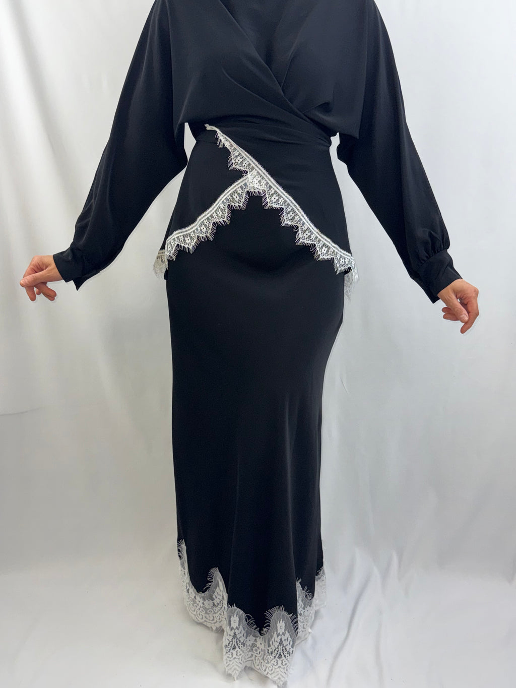 Elegantes 2-Teiler Satin-Set