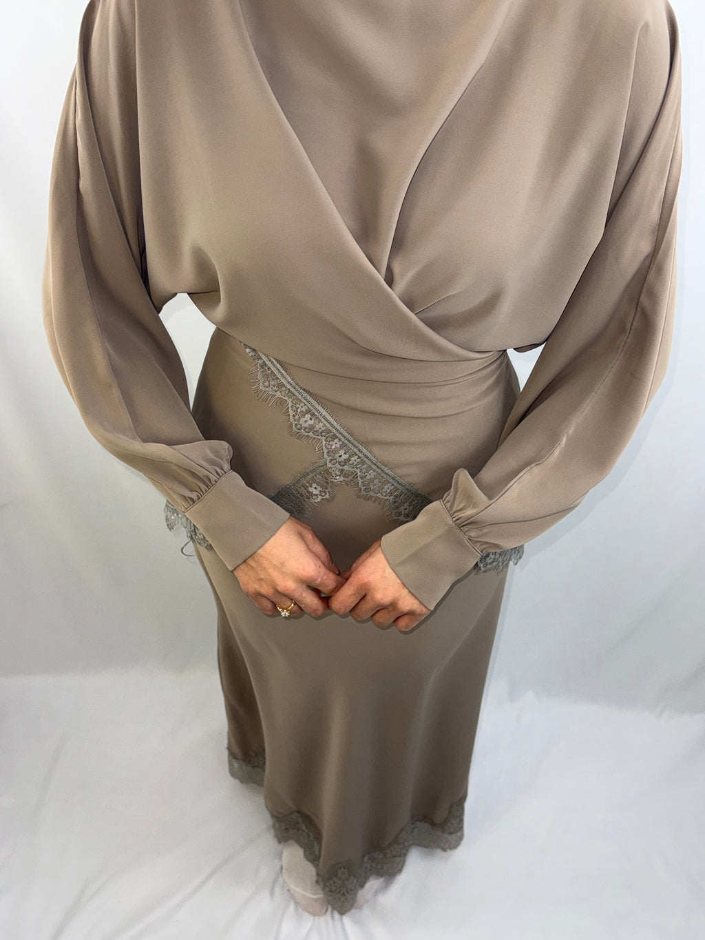 Elegantes 2-Teiler Satin-Set