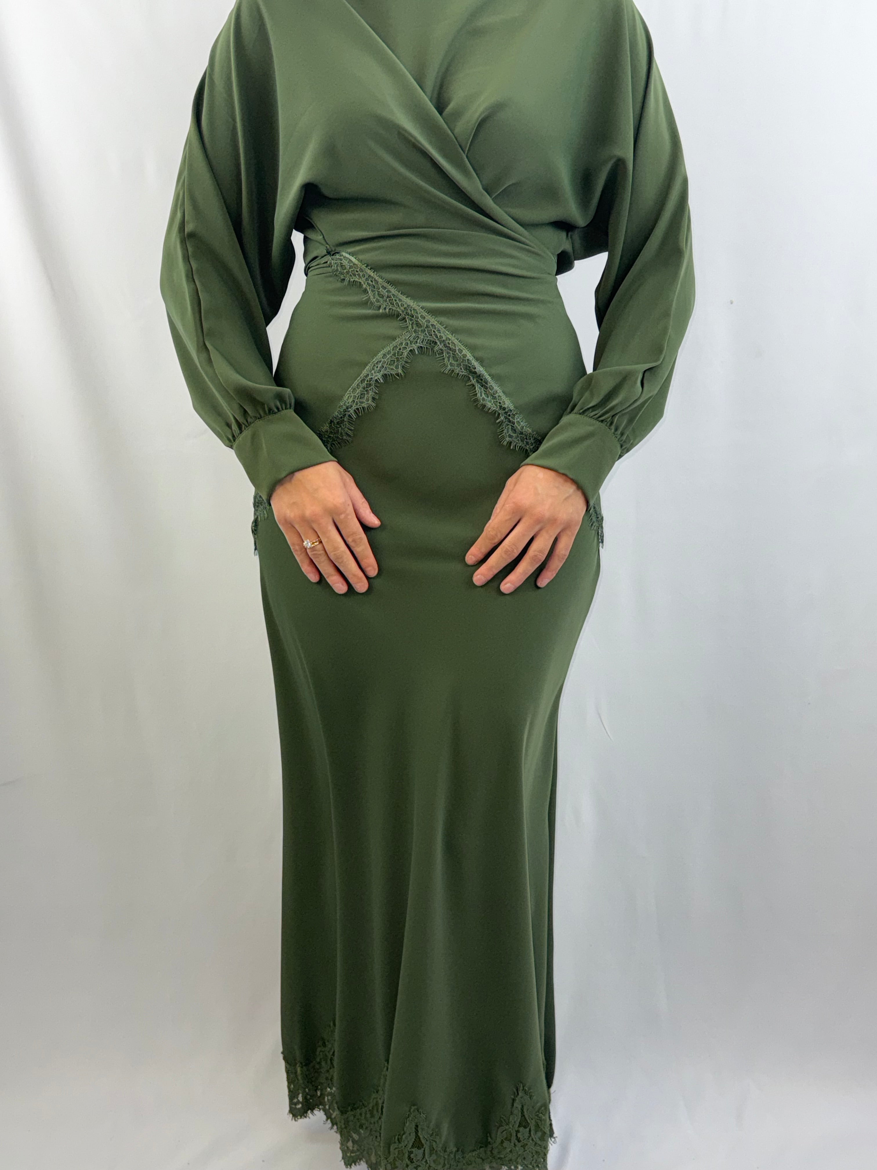 Elegantes 2-Teiler Satin-Set