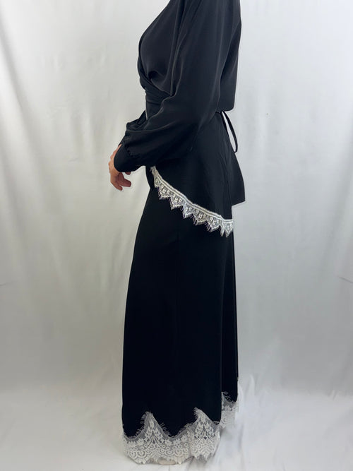 Elegantes 2-Teiler Satin-Set