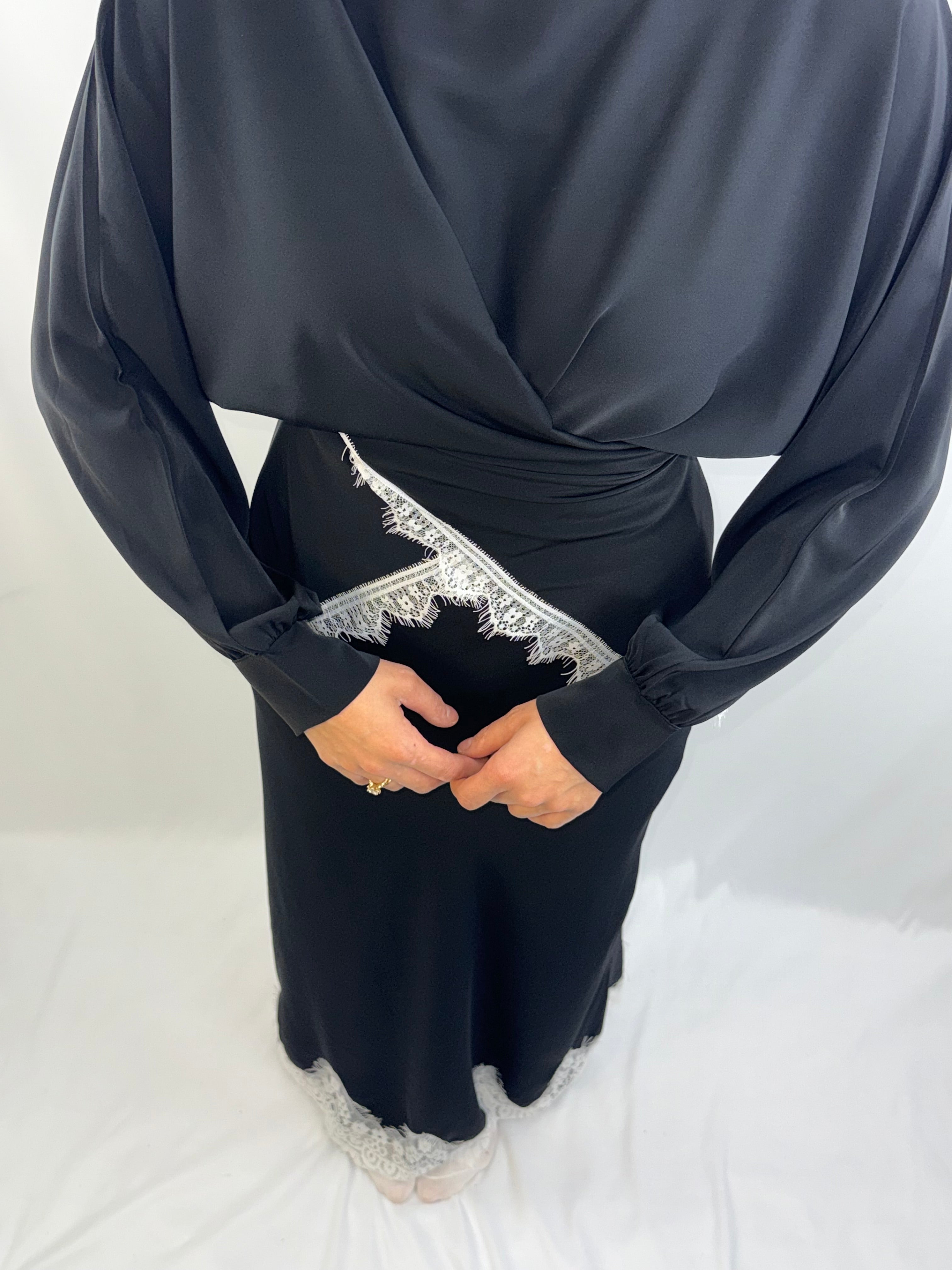 Elegantes 2-Teiler Satin-Set