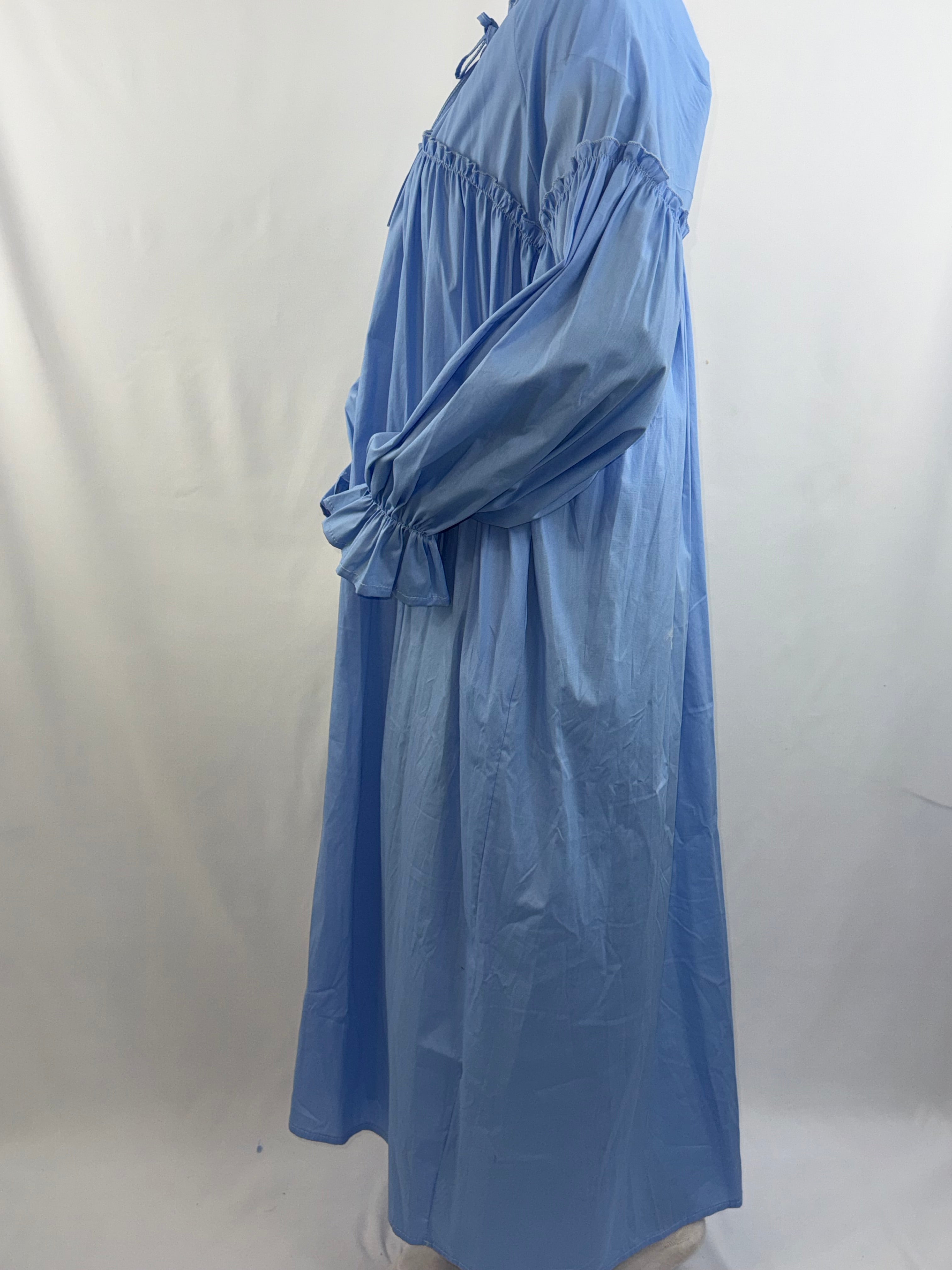 Boho Maxi-Kleid / Hängerkleid mit Rüschen & Volants