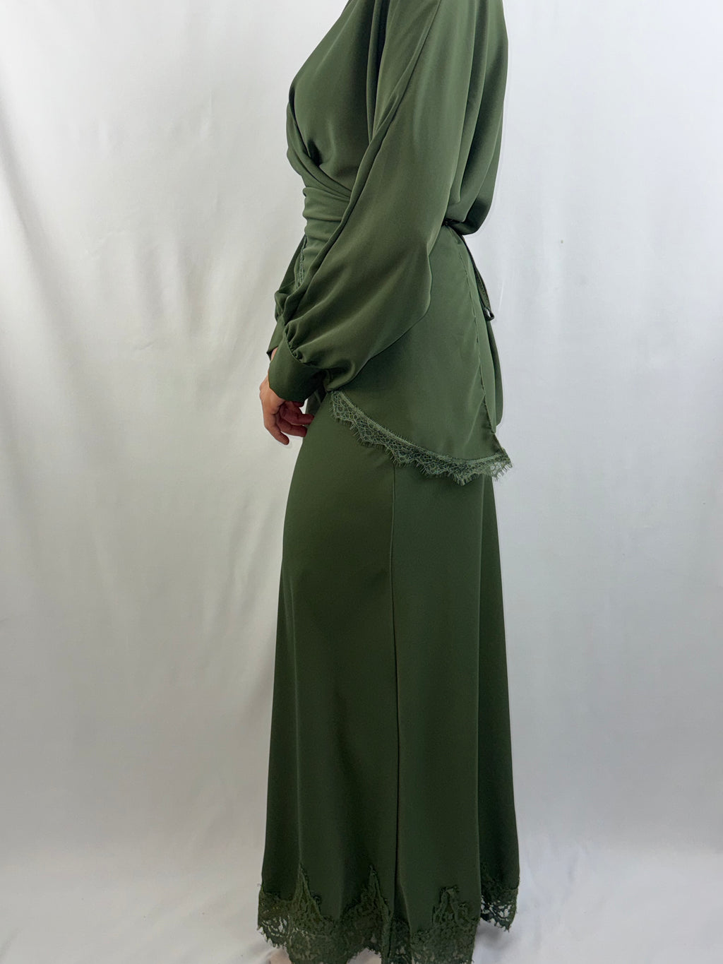 Elegantes 2-Teiler Satin-Set