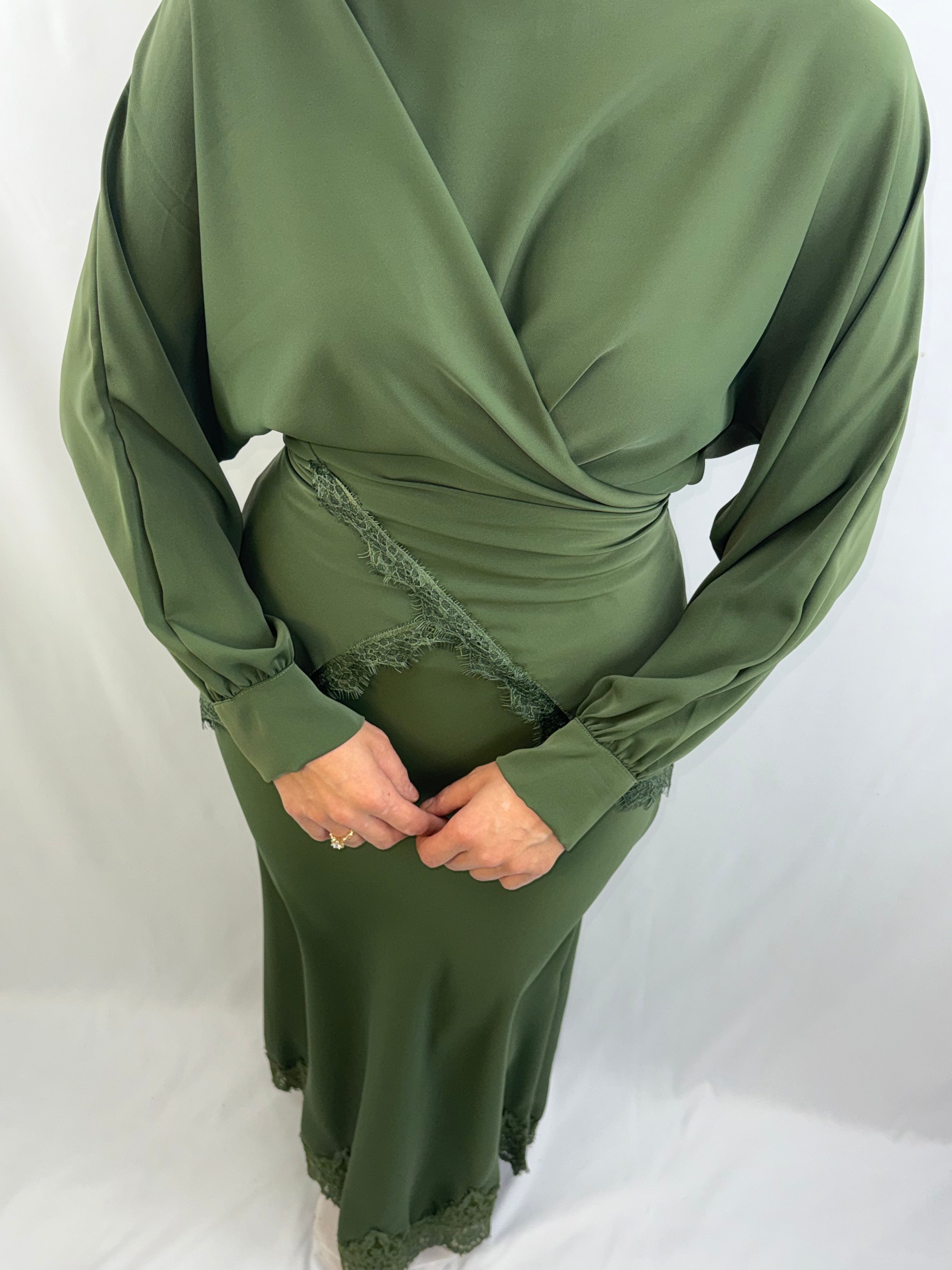Elegantes 2-Teiler Satin-Set