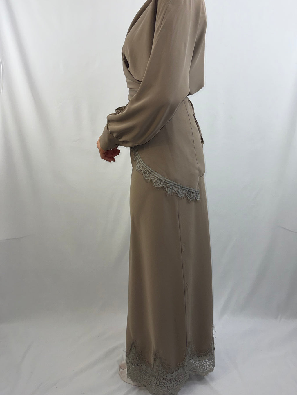 Elegantes 2-Teiler Satin-Set