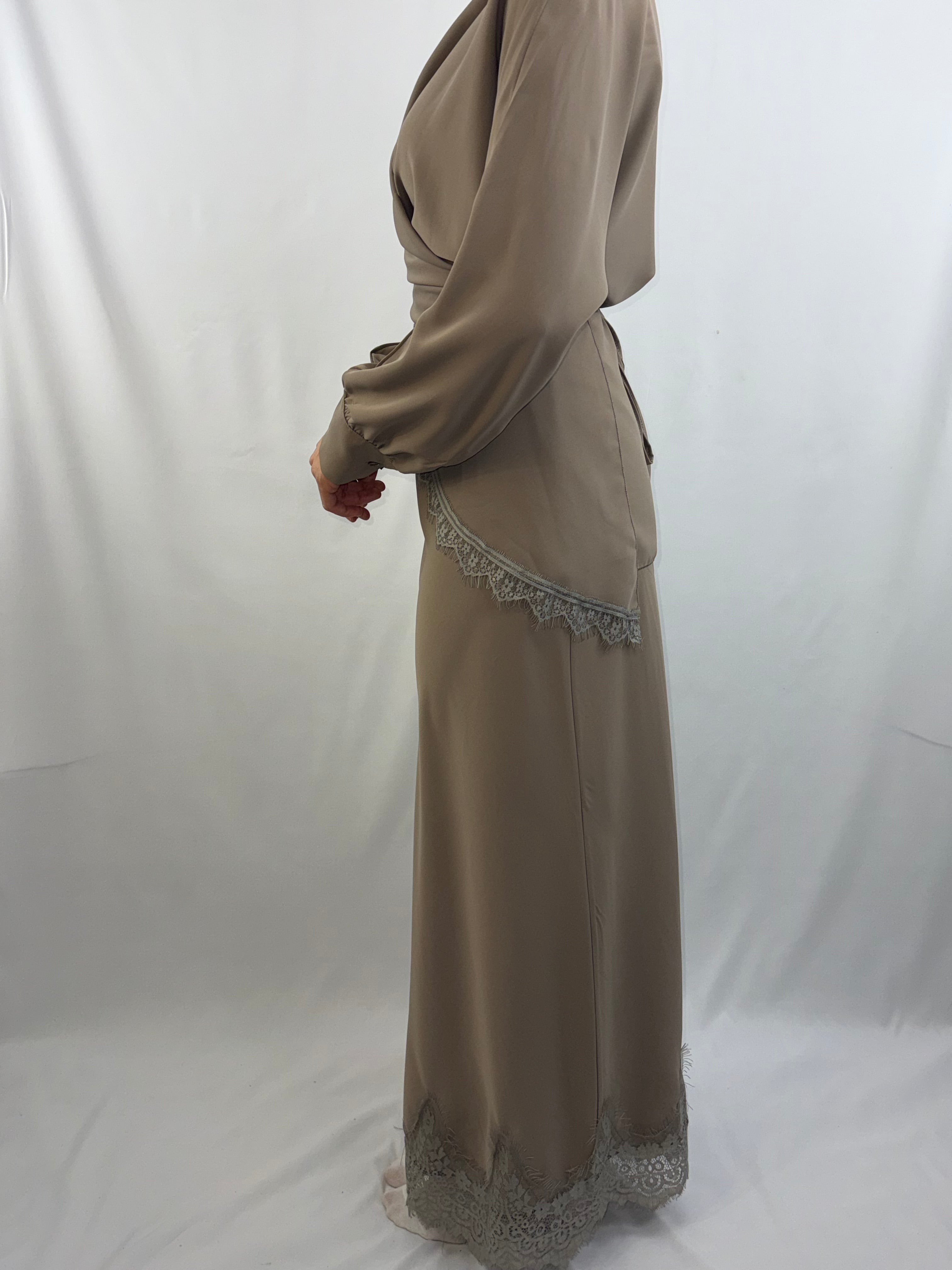 Elegantes 2-Teiler Satin-Set