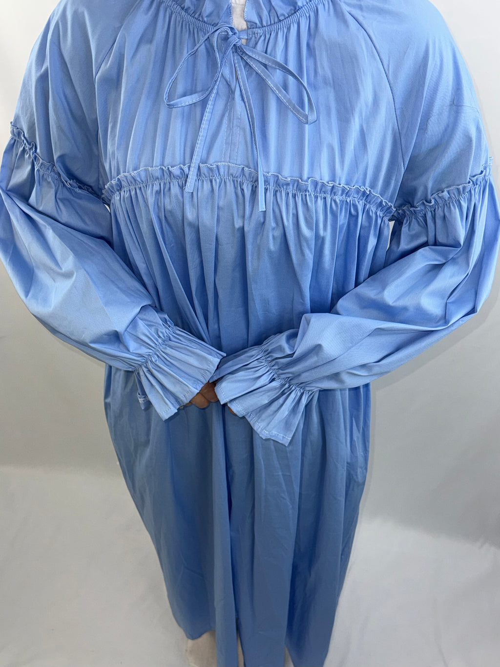 Boho Maxi-Kleid / Hängerkleid mit Rüschen & Volants